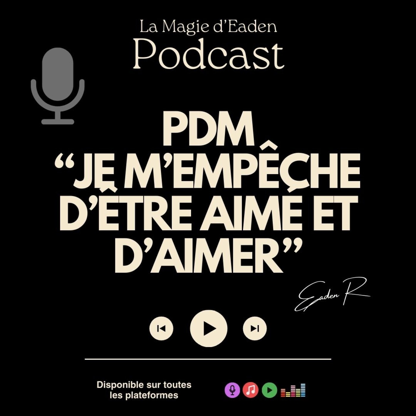 PDM "Je m' empêche d'être aimé et d'aimer" episode artwork