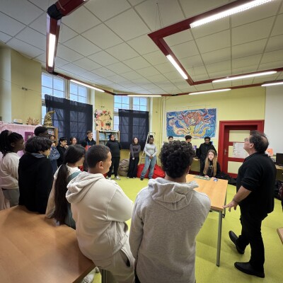 Colmar : L'auteur Hurbert Ben Kemoun au Collège Pfeffel cover