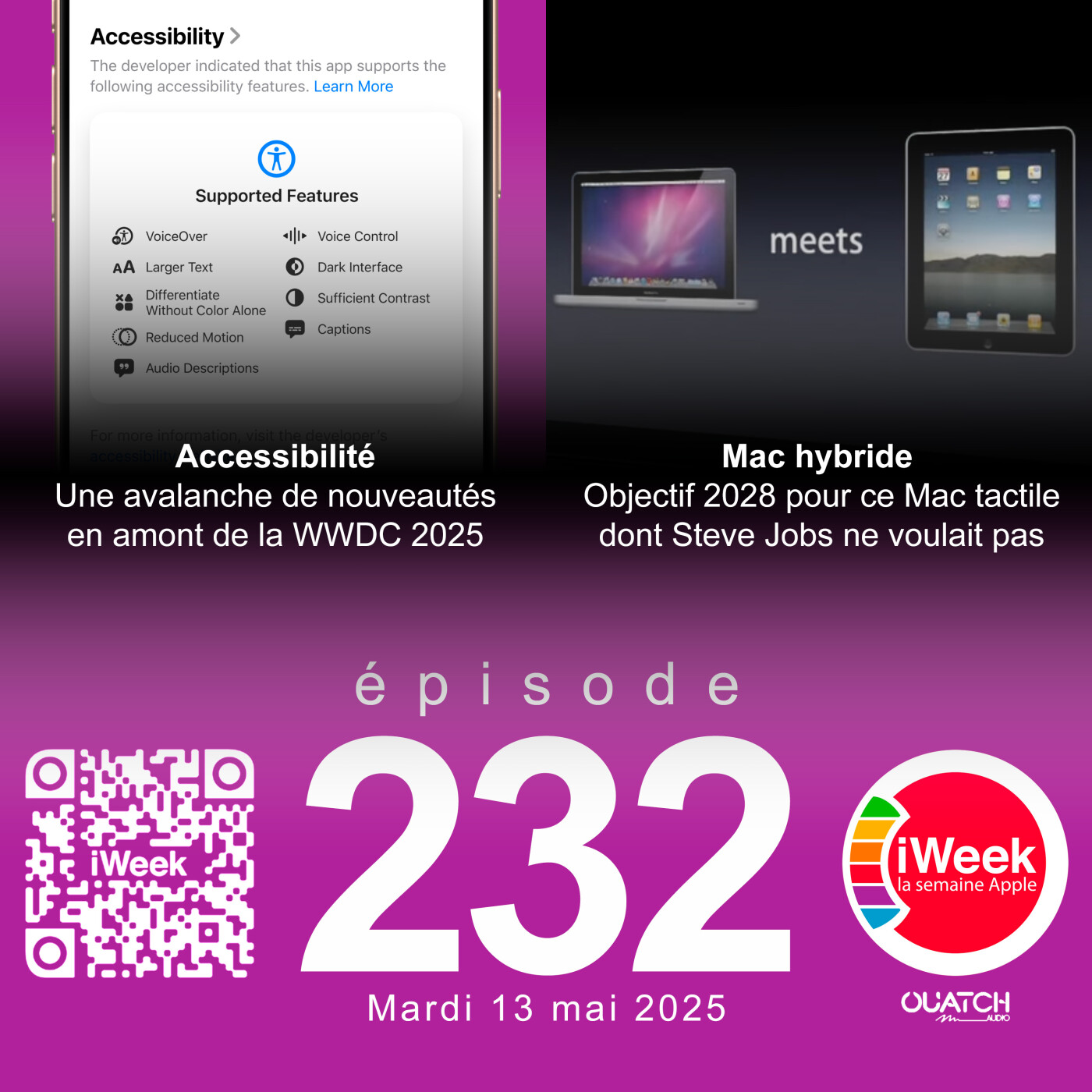cover of episode Accessibilité : Apple anticipe la WWDC 2025 et annonce de nouvelles fonctions impressionnantes