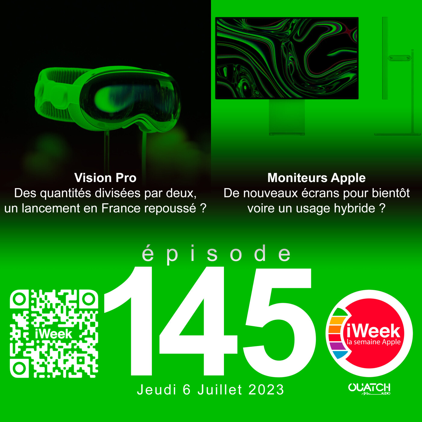 cover of episode Vision Pro : 150.000 à 200.000 exemplaires permettront-ils de le lancer ailleurs qu’aux États-Unis ?