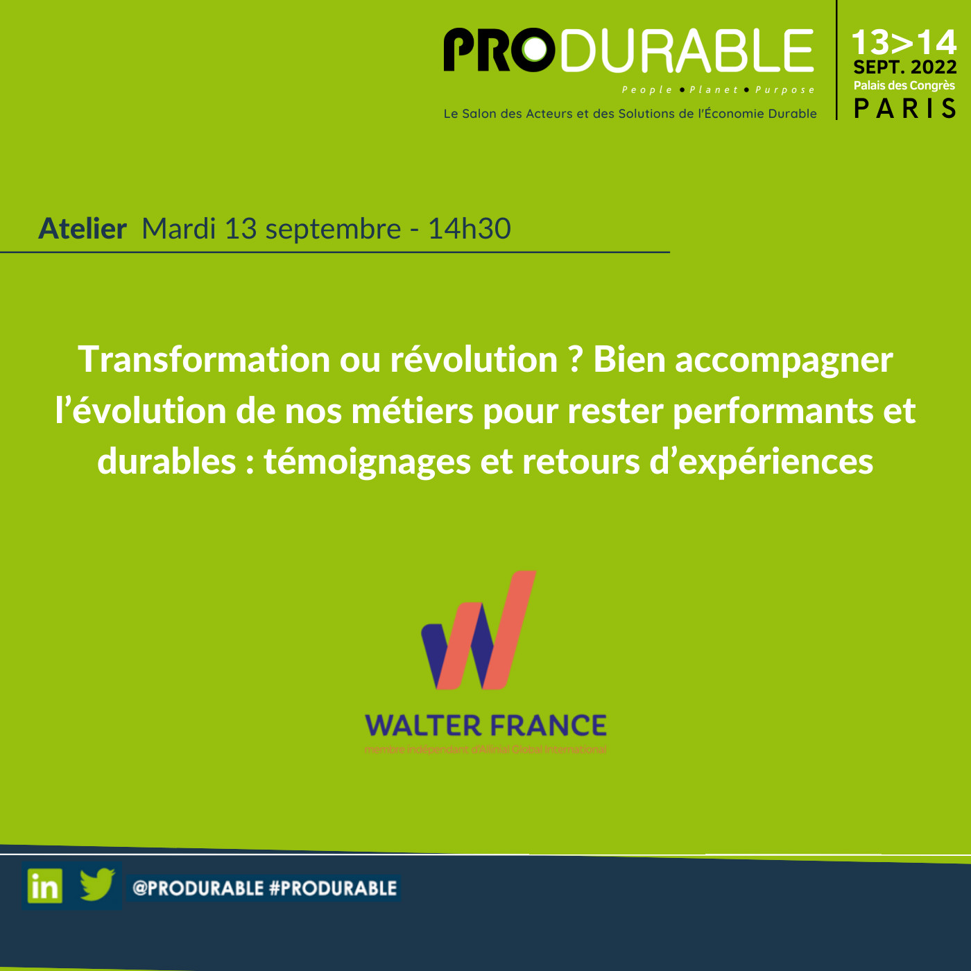 RH, Santé & Innovation Sociale - PRODURABLE 2022