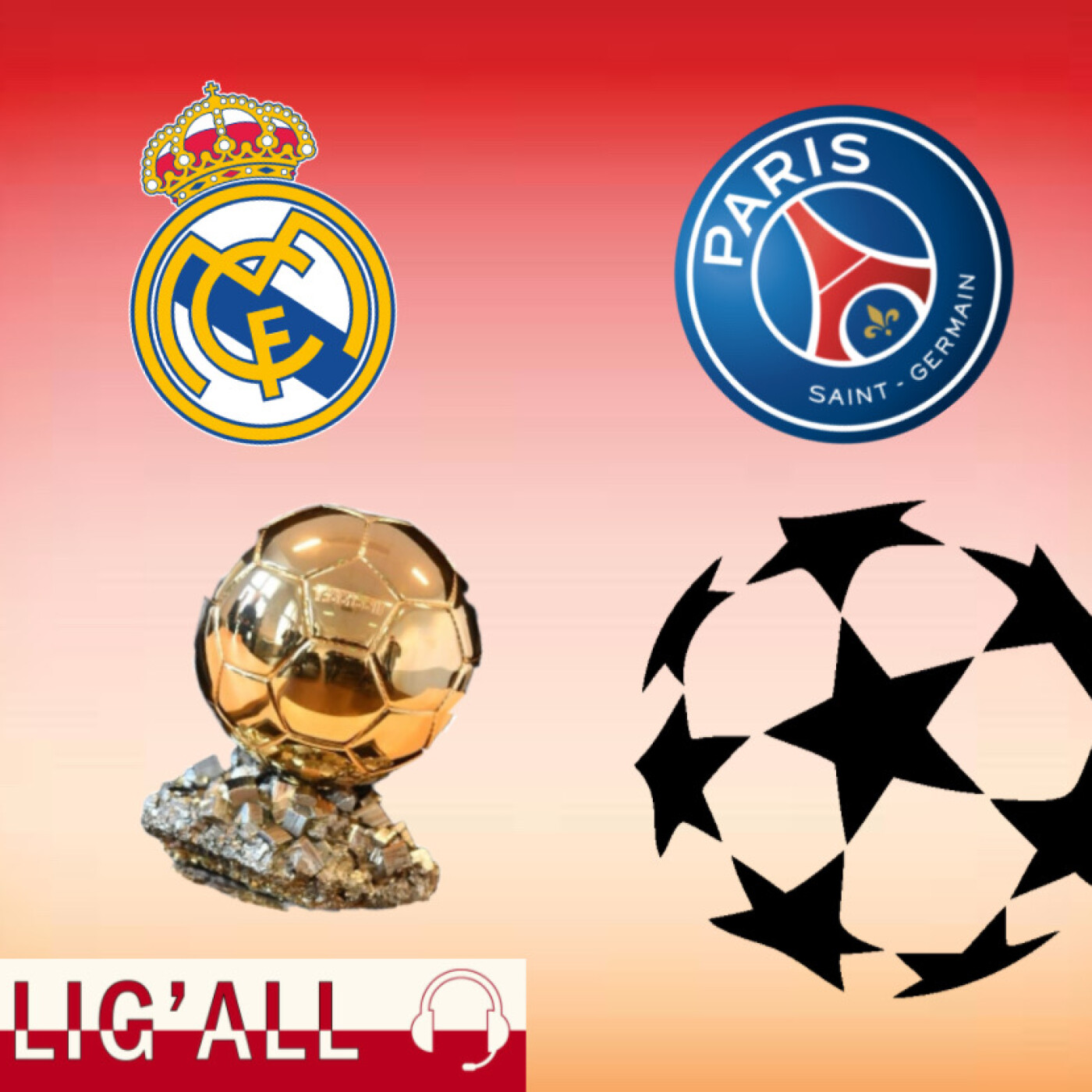 Épisode 5 - Surprise en Ligue des champions, Ranking du Ballon d'or, Football d'avant ou d'aujourd'hui ? — Lig’All cover