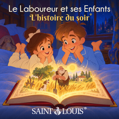 Le Laboureur et ses Enfants, fable de La Fontaine : histoire du soir pour enfants cover