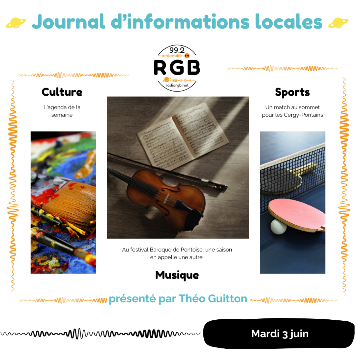 Le journal d\'informations locales - Radio RGB Cergy-Pontoise