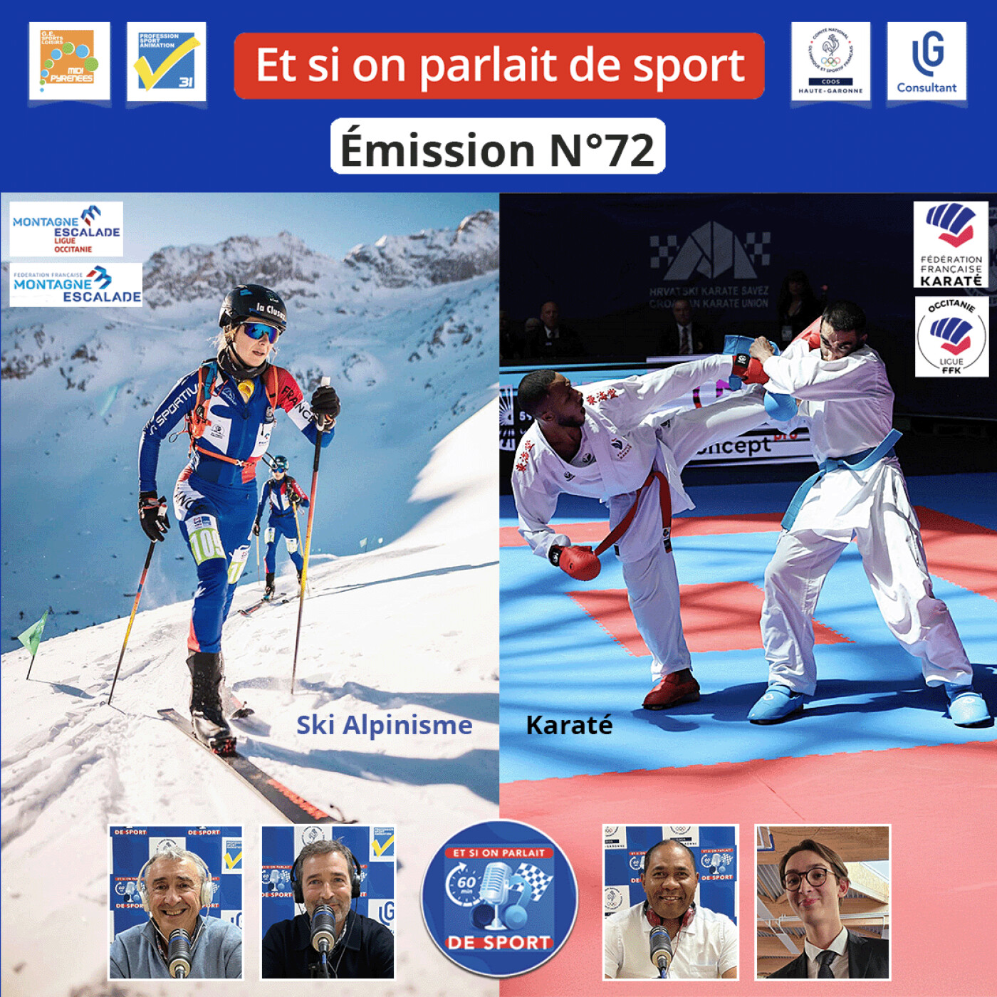 Émission N°72 - Karaté et Montagne-Escalade episode artwork