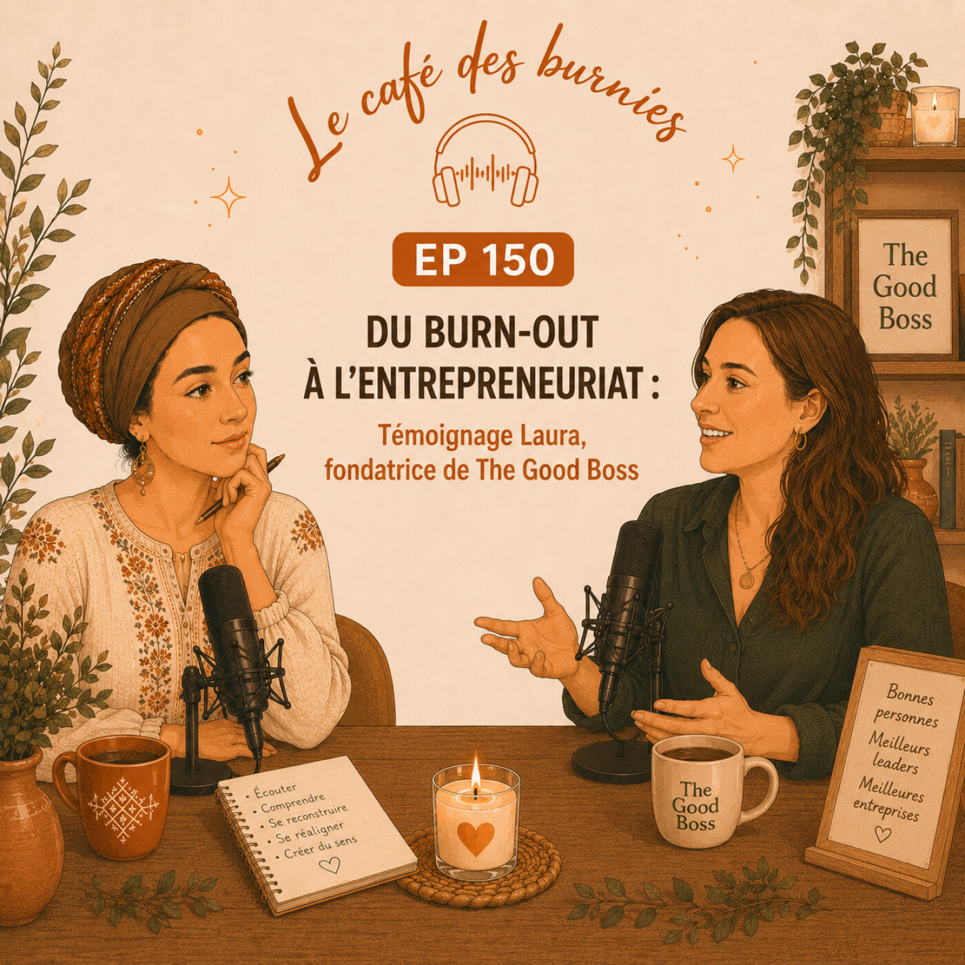 EP 150 DU BURN-OUT À L'ENTREPRENEURIAT : Témoignage Laura, fondatrice de The Good Boss