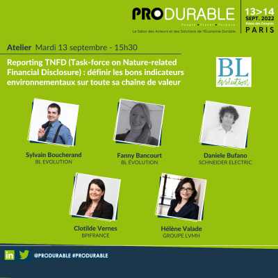 BL Evolution - Reporting TNFD (Task-force on Nature-related Financial Disclosure) cover