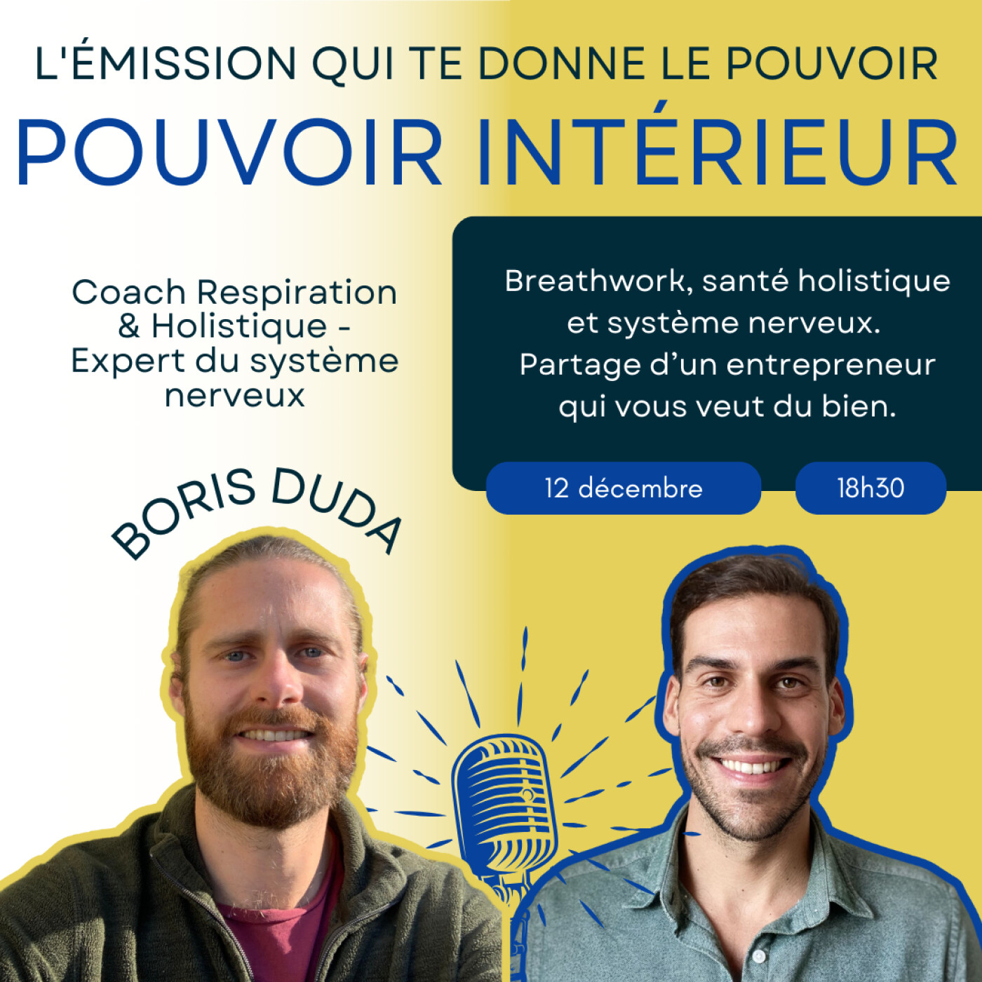 #2 - Respiration, système nerveux et santé holistique. Partage d'un entrepreneur qui vous veut du bien (avec Boris Duda) episode artwork