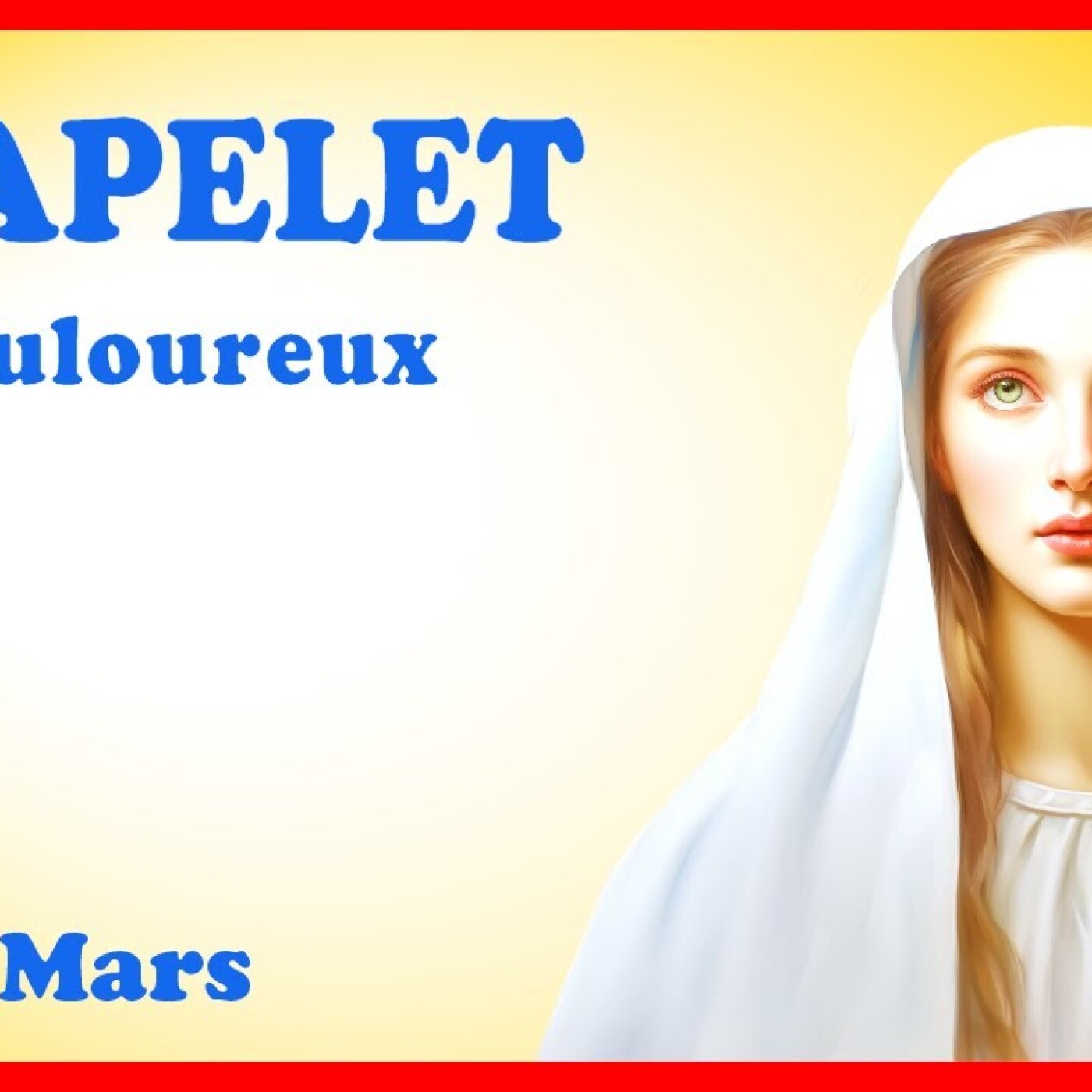 CHAPELET 🙏 Vendredi 22 Mars - Mystères Douloureux #carême