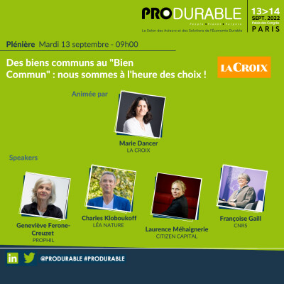 Plénière - Des biens communs au “Bien Commun” : nous sommes à l'heure des choix ! cover