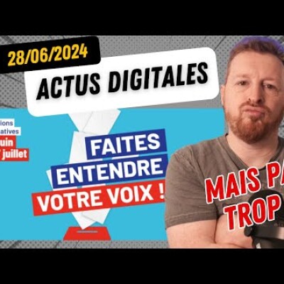 Elections : Amendes sur les réseaux ! Emplois en danger, IA étrange et robots humains. cover