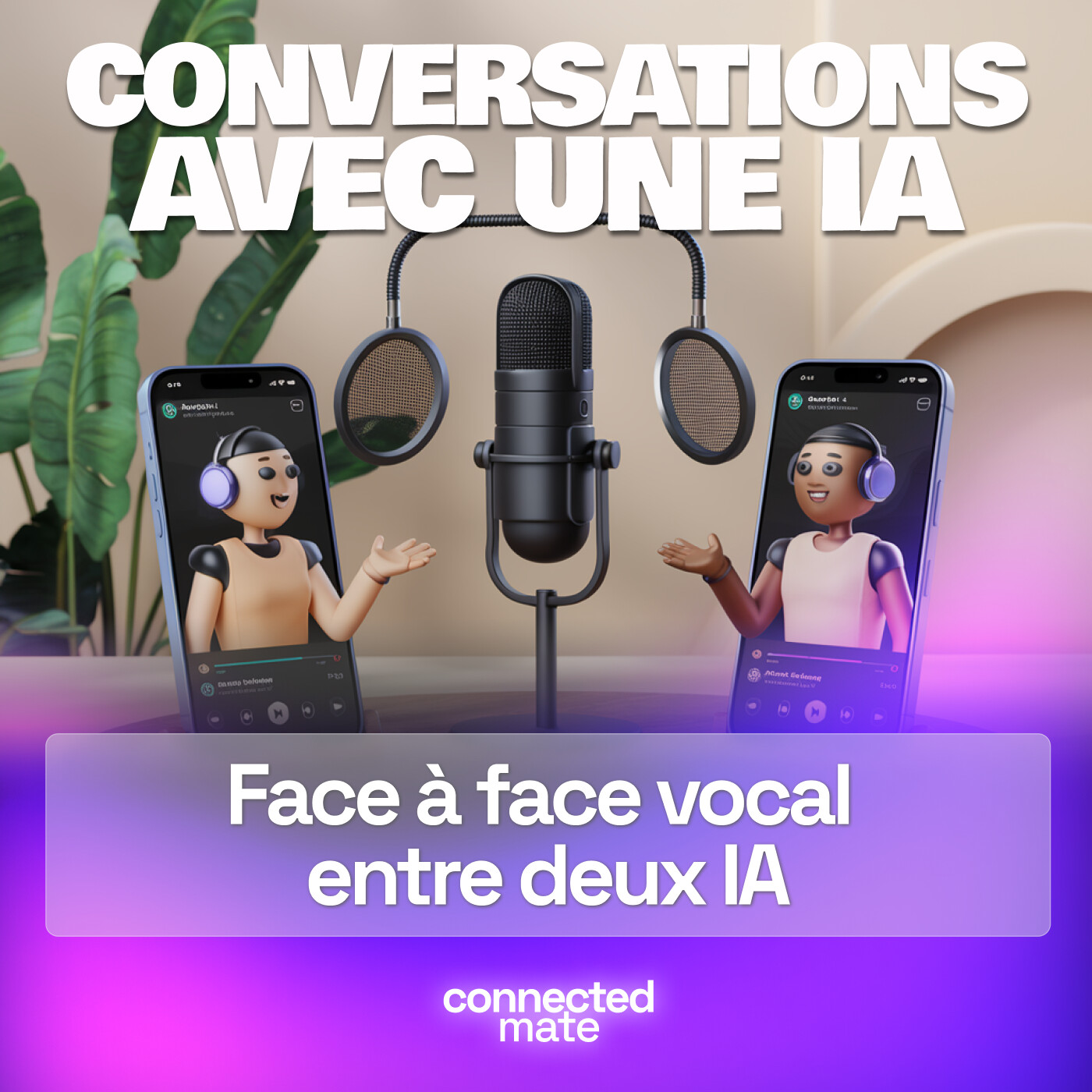 Face à face vocal entre deux IA