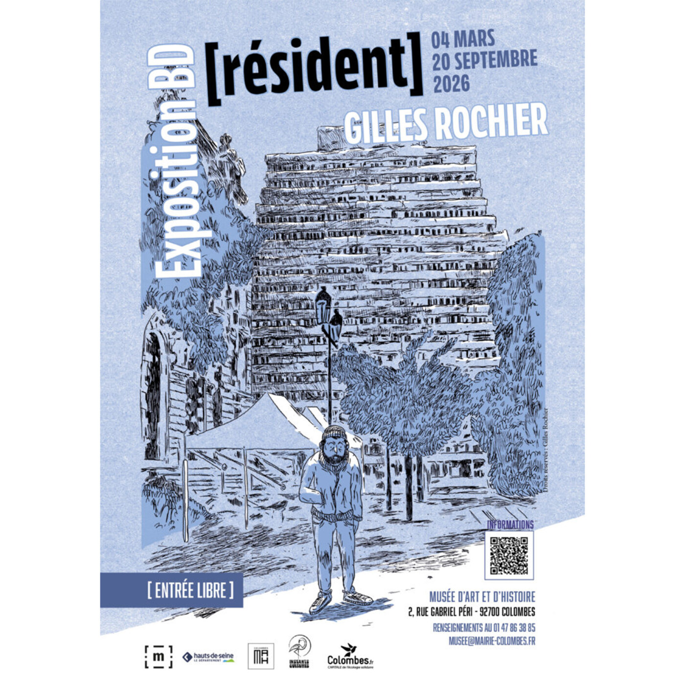 Résident. Episode 1. Gilles Rochier et Colombes. Quand on arrive en ville. Dans ma bulle #739