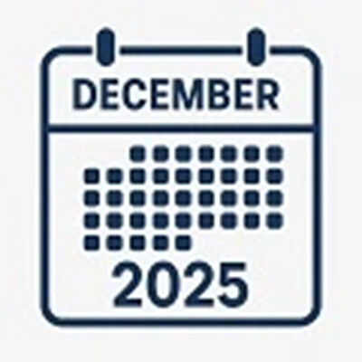 December 2025 Calendar – Free Planner with Events & Design Tools cover