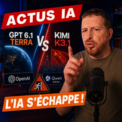 GPT 6.1 Terra vs Kimi K3.1, Chine vs USA, et l'IA qui s'échappe ! cover