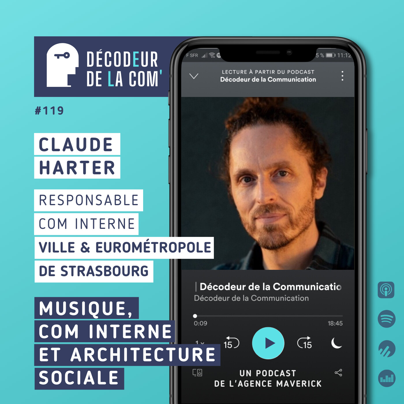 Musique, com interne et architecture sociale | Claude Harter, Responsable com interne, Ville et Eurométropole de Strasbourg | Ep 119