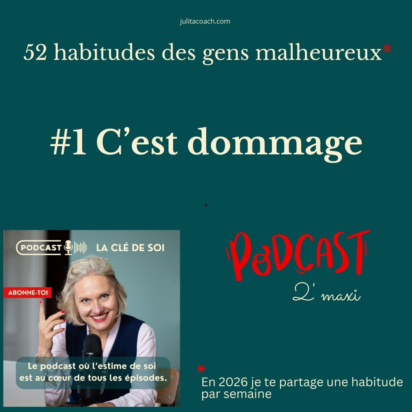 C'est dommage, une habitude des gens malheureux #1/52 episode artwork