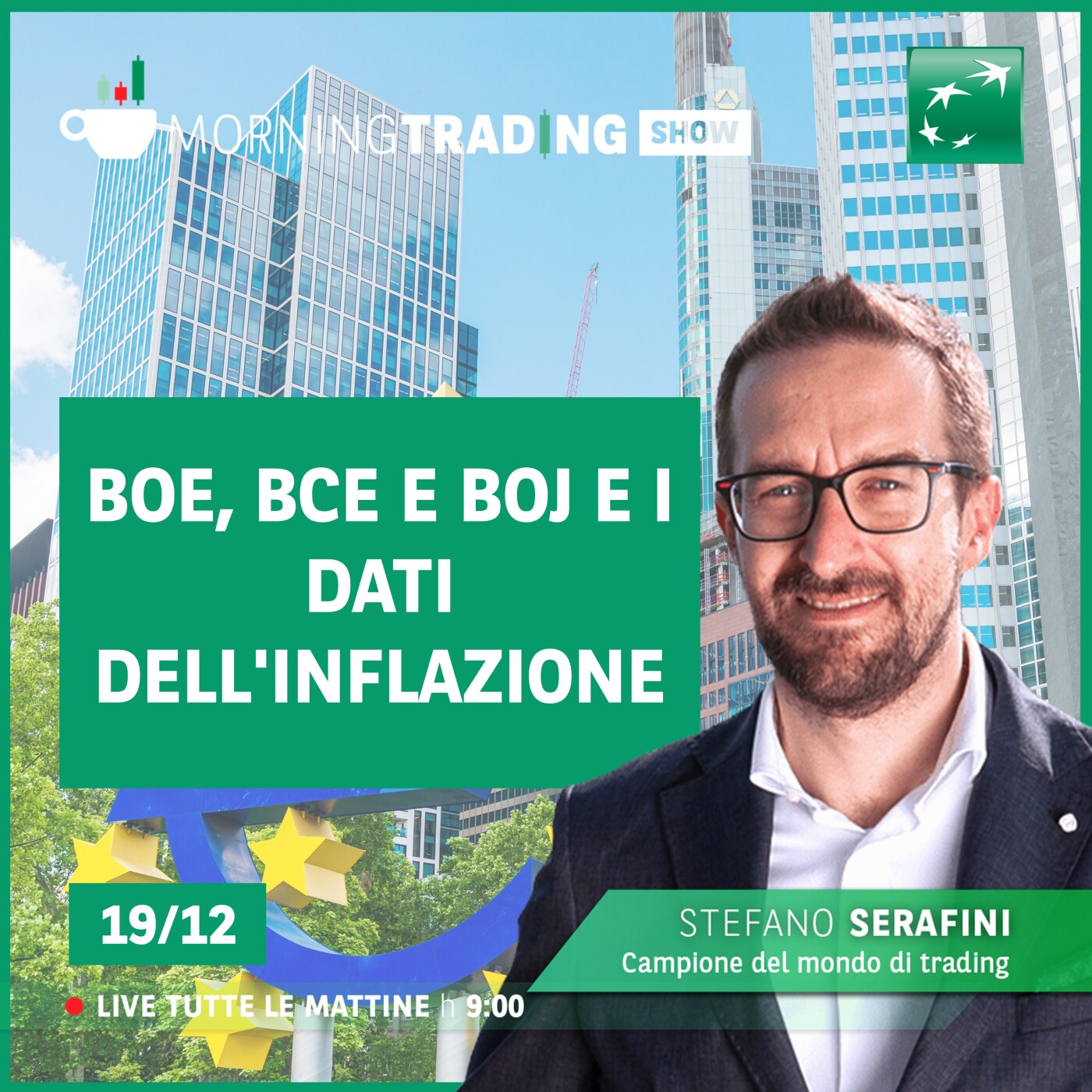 BOE, BCE e BOJ e i dati dell'Inflazione - Morning Trading Show episode artwork