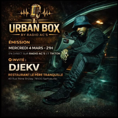 Podcast Radio Ac's.URBAN BOX du 04/03/2026. Guest / JEKV cover