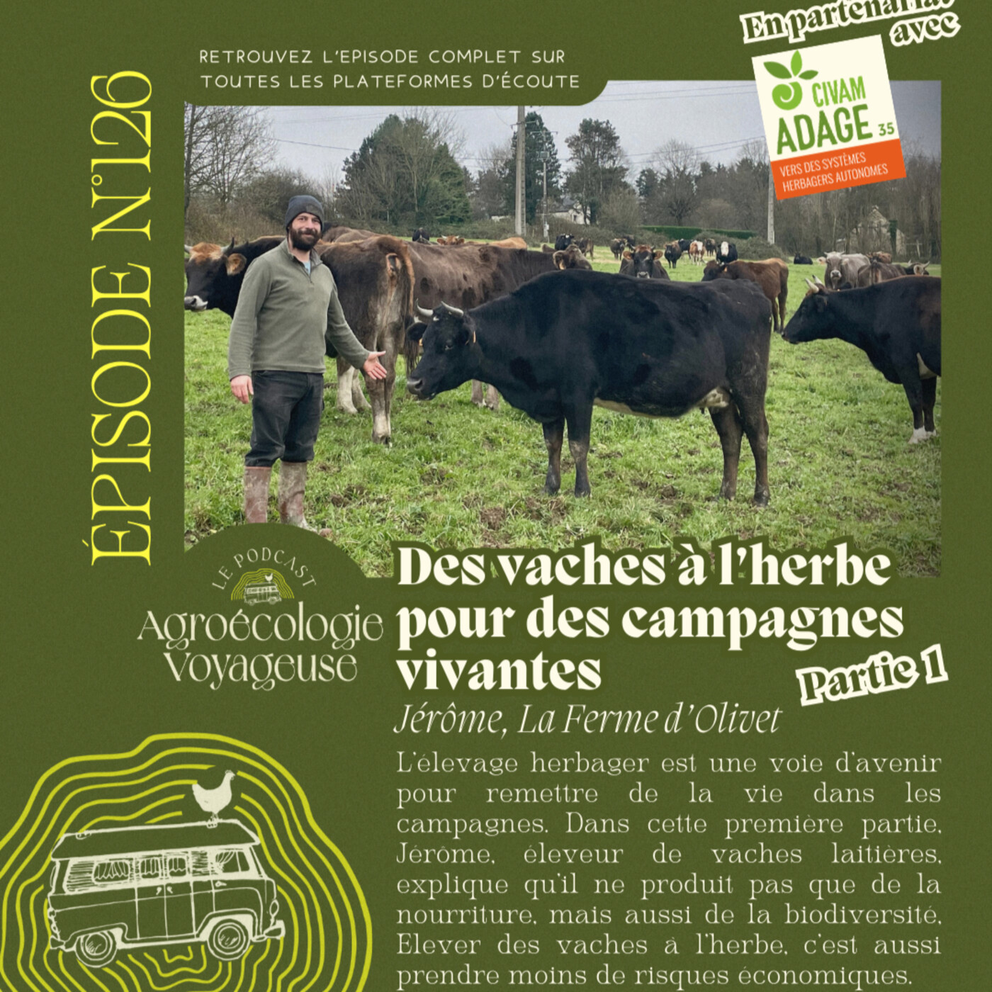 #126 Des Vaches à l’Herbe 🐄🍀 pour des Campagnes Vivantes (1/3) Jérôme de la Ferme d’Olivet