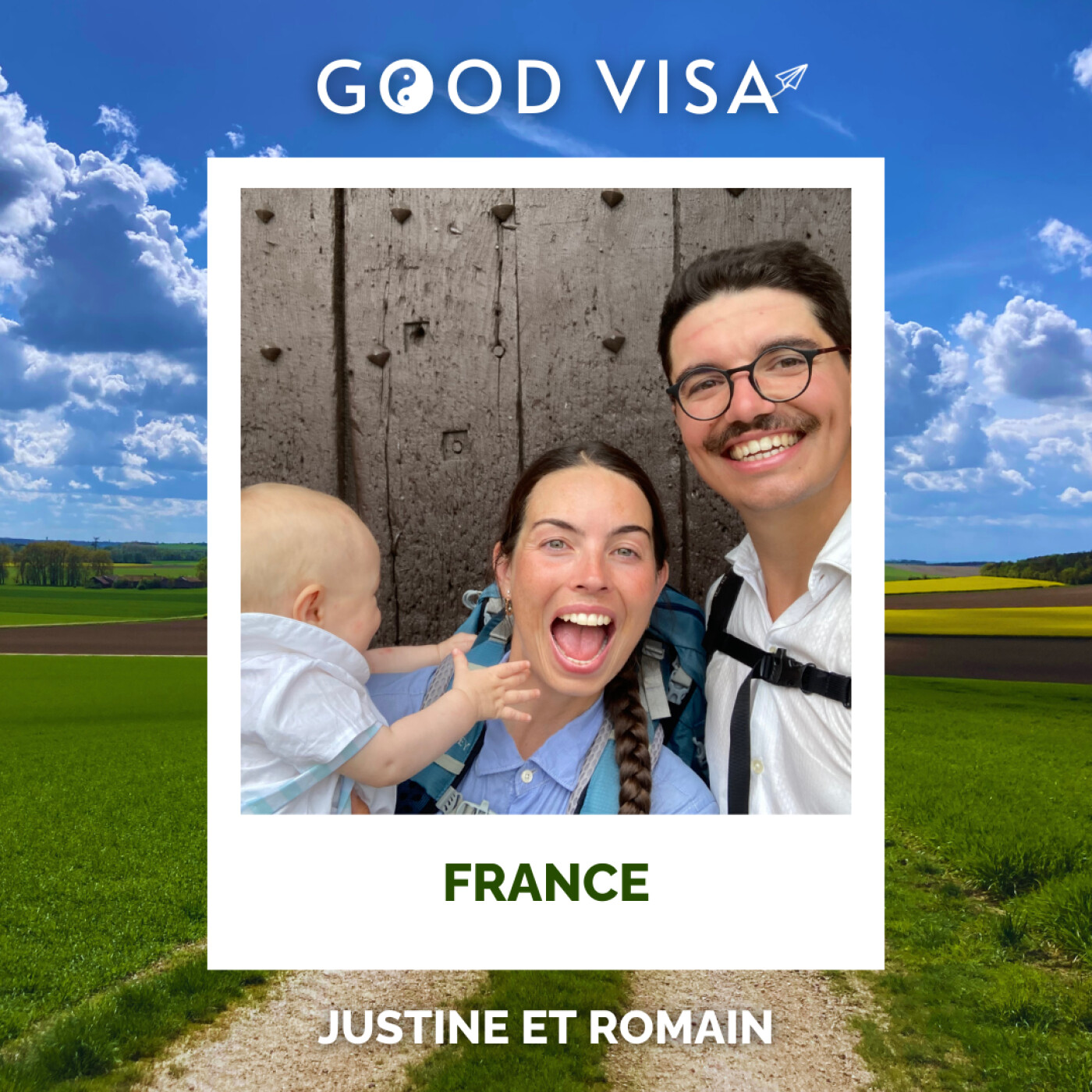 #46 - FRANCE : 4 mois pour traverser le pays à pied avec un bébé (Justine et Romain)
