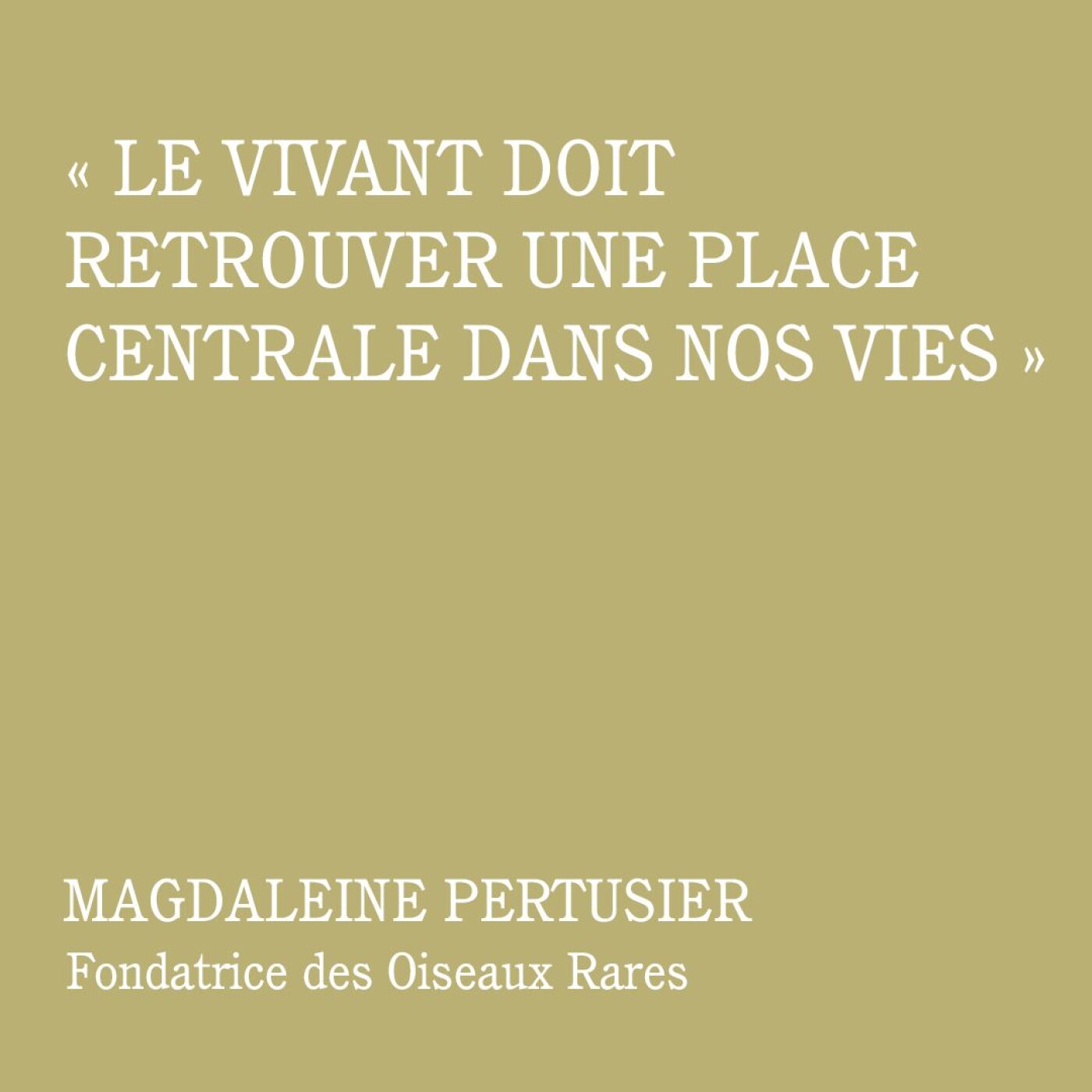 15\' pour réparer le monde