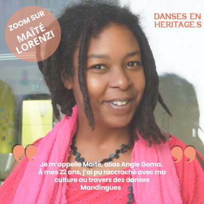 Zoom sur Maïté Lorenzi "Angie Goma" - Découverte des danses Mandingues et Bretonne cover