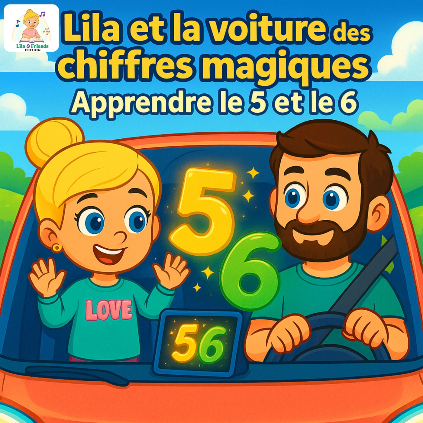 Lila et la voiture des chiffres magiques pour enfants : un apprentissage ludique du 5 et du 6 episode artwork