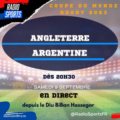 ANGLETERRE v ARGENTINE, POULE D cover