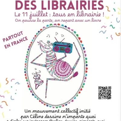 Hey, le 11 juillet, c'est la Bamboche des librairies ! On en parle avec la créatrice de l'initiative : Céline dessine n'importe quoi ! cover