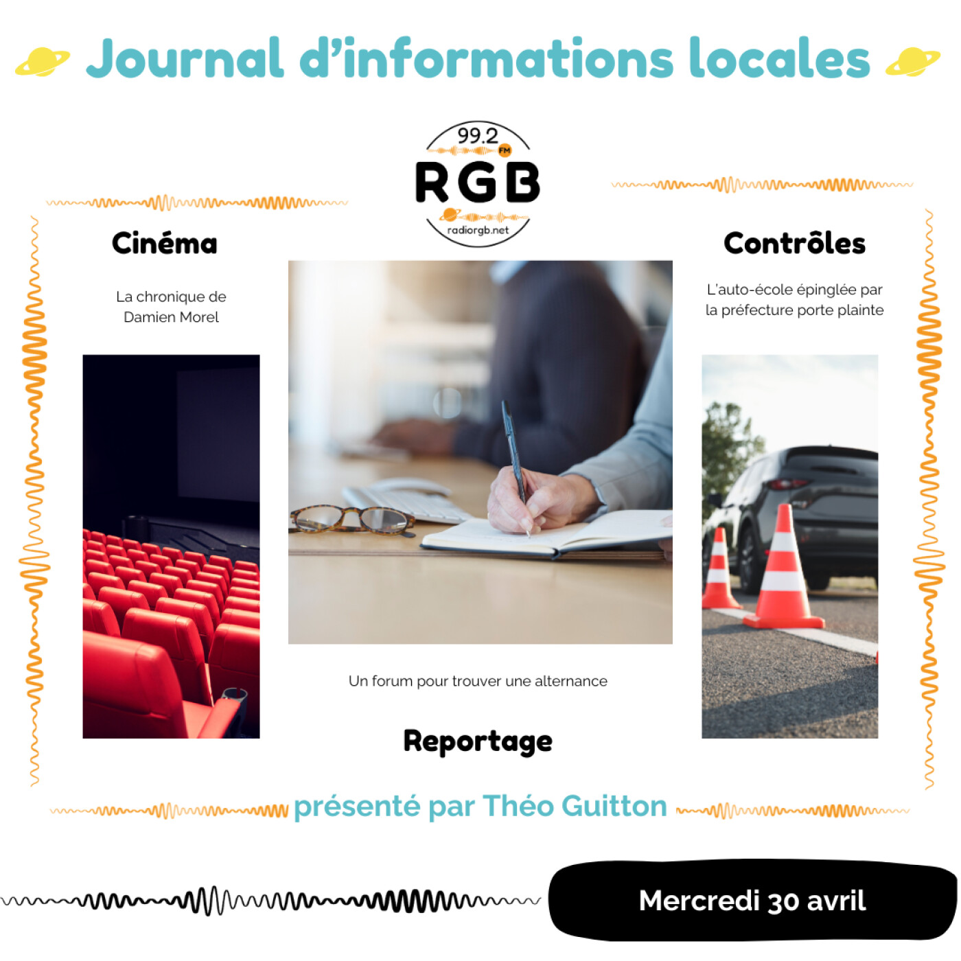 Le journal d\'informations locales - Radio RGB Cergy-Pontoise