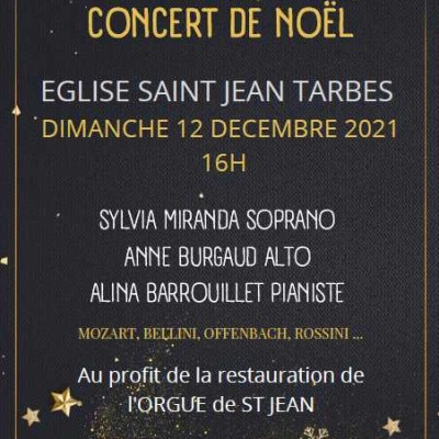 "Concert de Noël" de l'Ensemble Vocal DAMONA le dimanche 12 décembre 2021 à 16 heures à l'église Saint Jean -Tarbes cover