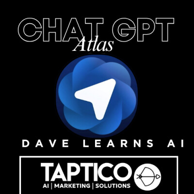 Dave Learns AI - ChatGPT Atlas: Will AI Change The Way We Use The Web #AITools #AIMarketing cover