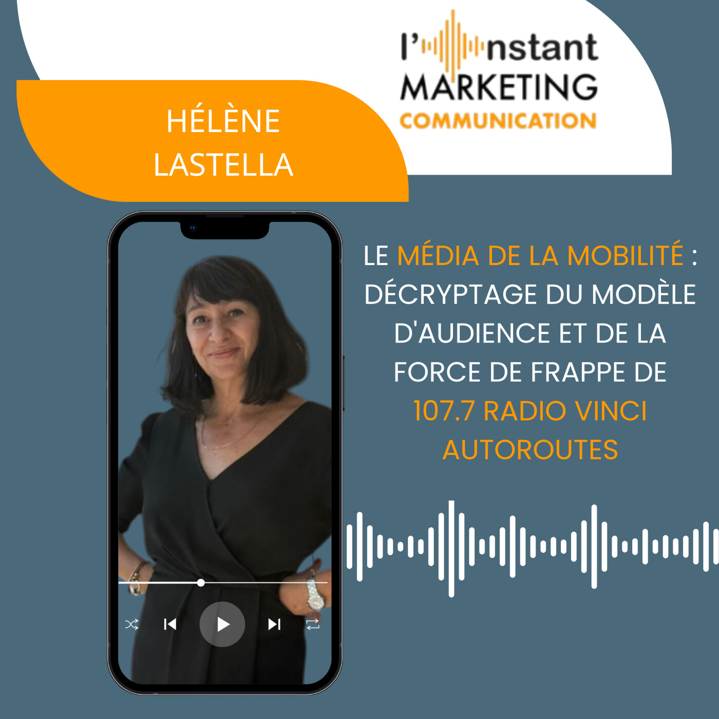 105. Le média de la mobilité : Décryptage du modèle d'audience et de la force de frappe de 107.7 Radio Vinci Autoroutes avec Hélène Lastella