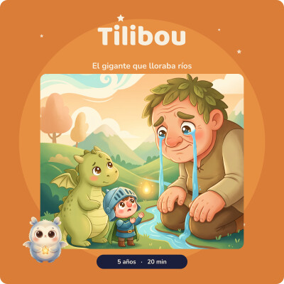 Léo · El gigante que lloraba ríos · caballeros, dragones e imaginación · cuento para dormir · historia relajante para niños cover
