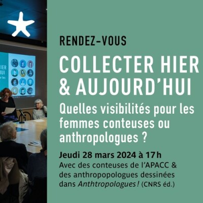 Les rendez-vous du salon de lecture - Collecter hier et aujourd'hui : quelles visibilités pour les femmes conteuses ou anthropologues ? cover