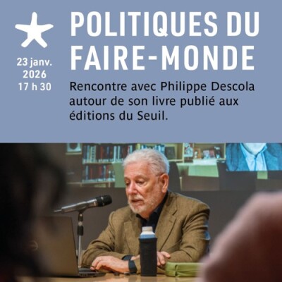 Les rendez-vous du salon de lecture - "Politiques du faire-monde" avec Philippe Descola cover