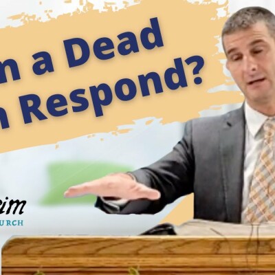 Can a dead man respond and receive the free gift of God's grace? Romans 5:15 cover