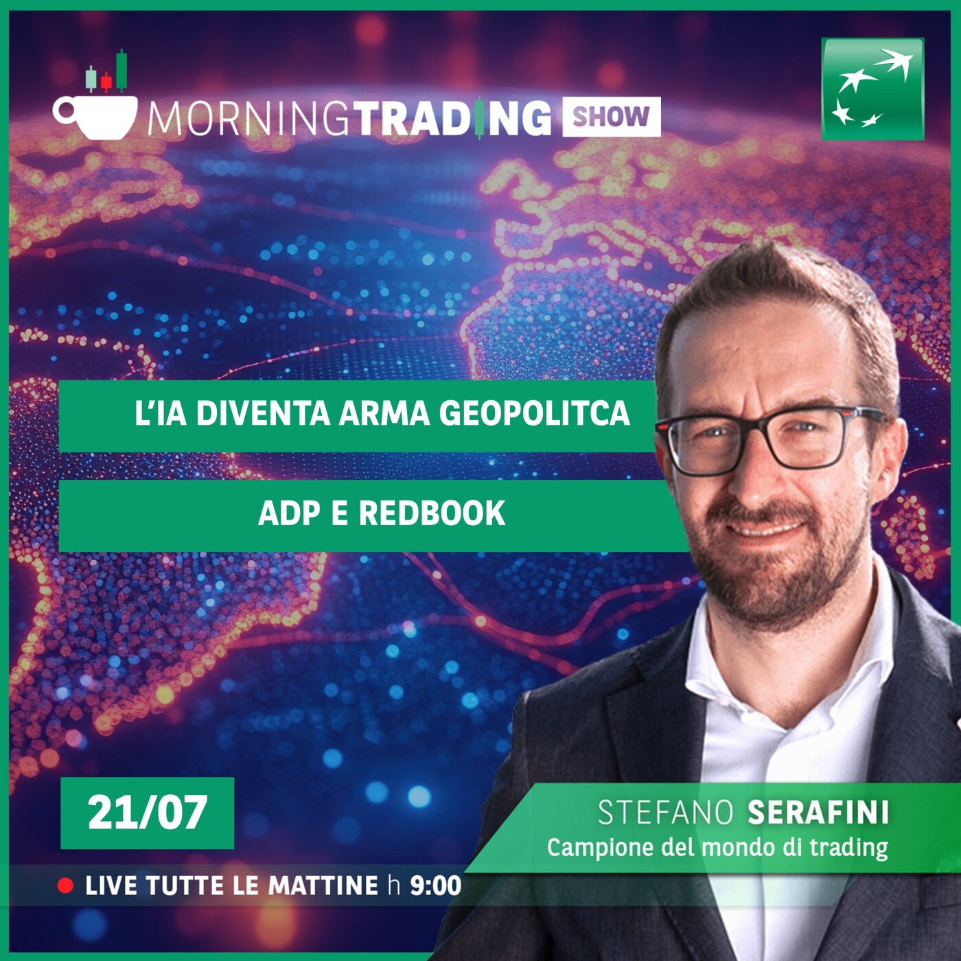 l'AI diventa arma geopolitica, trimestrale Sky Hynix, Adp e Redbook - Morning Trading Show episode artwork