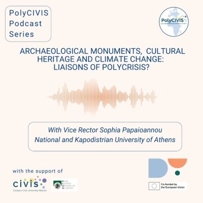 Episode 3 : PolyCIVIS Podcast - Archaeological monuments, cultural heritage, and climate change cover