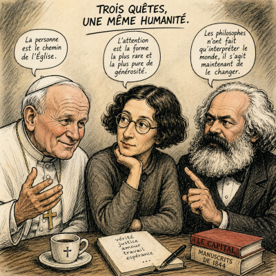 Que fait le travail à l’homme ? Simone Weil, Jean-Paul II et Karl Marx. À propos d’un article de Perrin Lefebvre s.j. cover