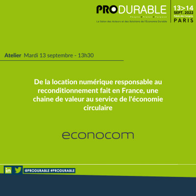 Econocom - De la location numérique responsable au reconditionnement fait en France cover