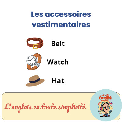 Les accessoires vestimentaires en anglais cover
