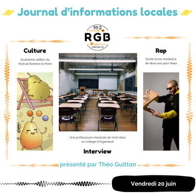Journal du vendredi 20 juin 2025 - Radio RGB 99.2 cover