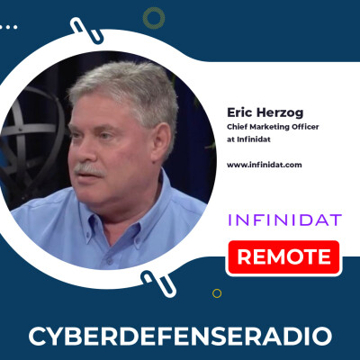 Cyber Defense Radio – Eric Herzog – Infinidat – Cyber-Resilient Storage – Hotseat Podcast – 2025 cover