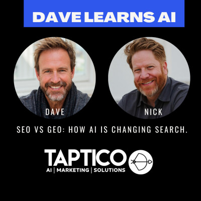 Dave Learns AI - SEO VS GEO: How AI Is Changing Search #AITools #AIMarketing cover