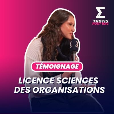 Licence Sciences des Organisations : témoignage cover