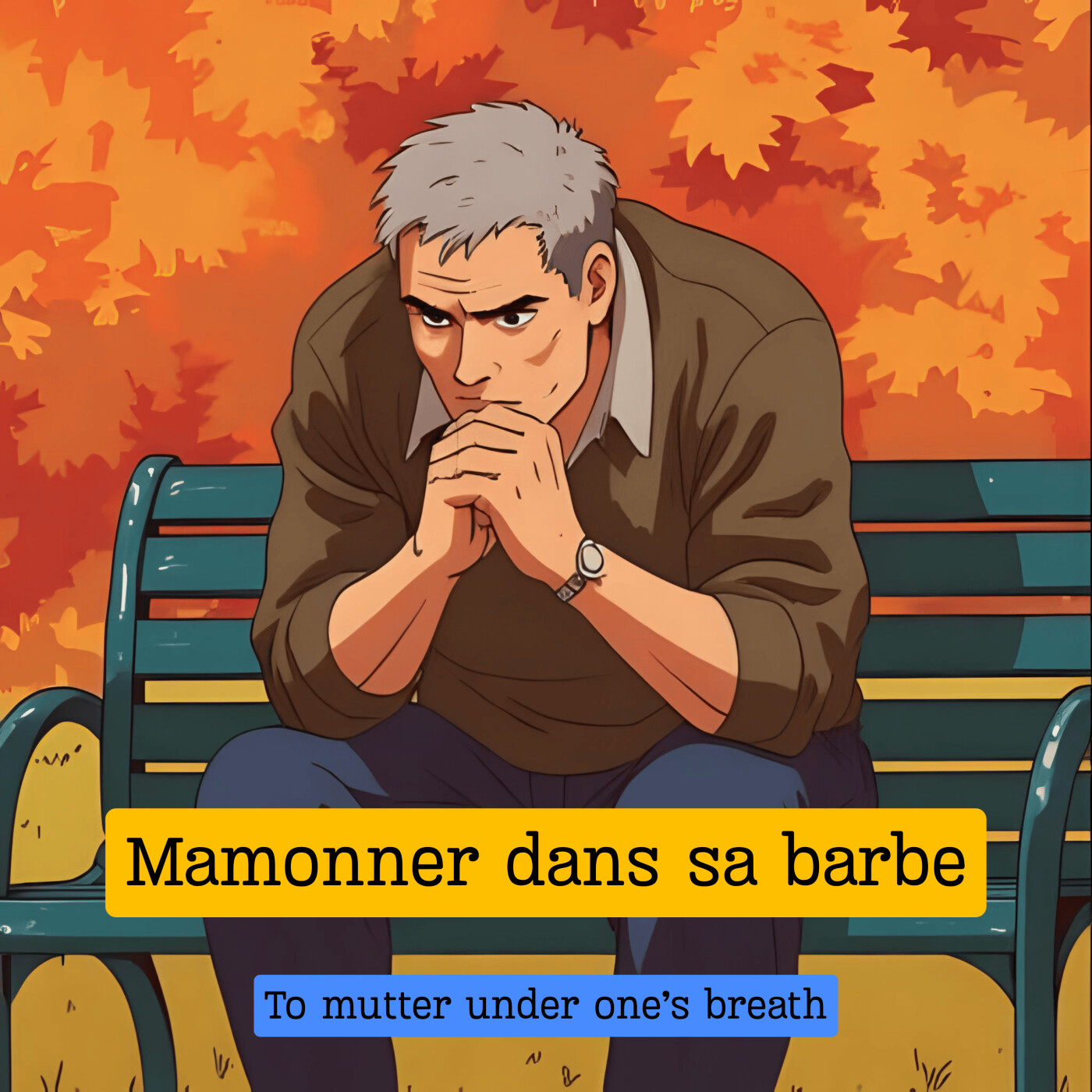 Marmonner dans sa barbe