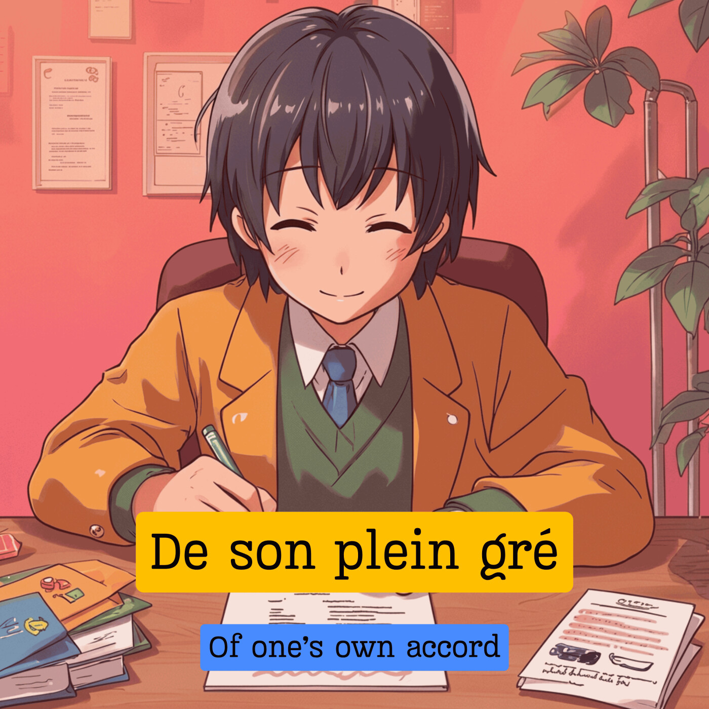 Expression française : "De son plein gré" et le mont st michel