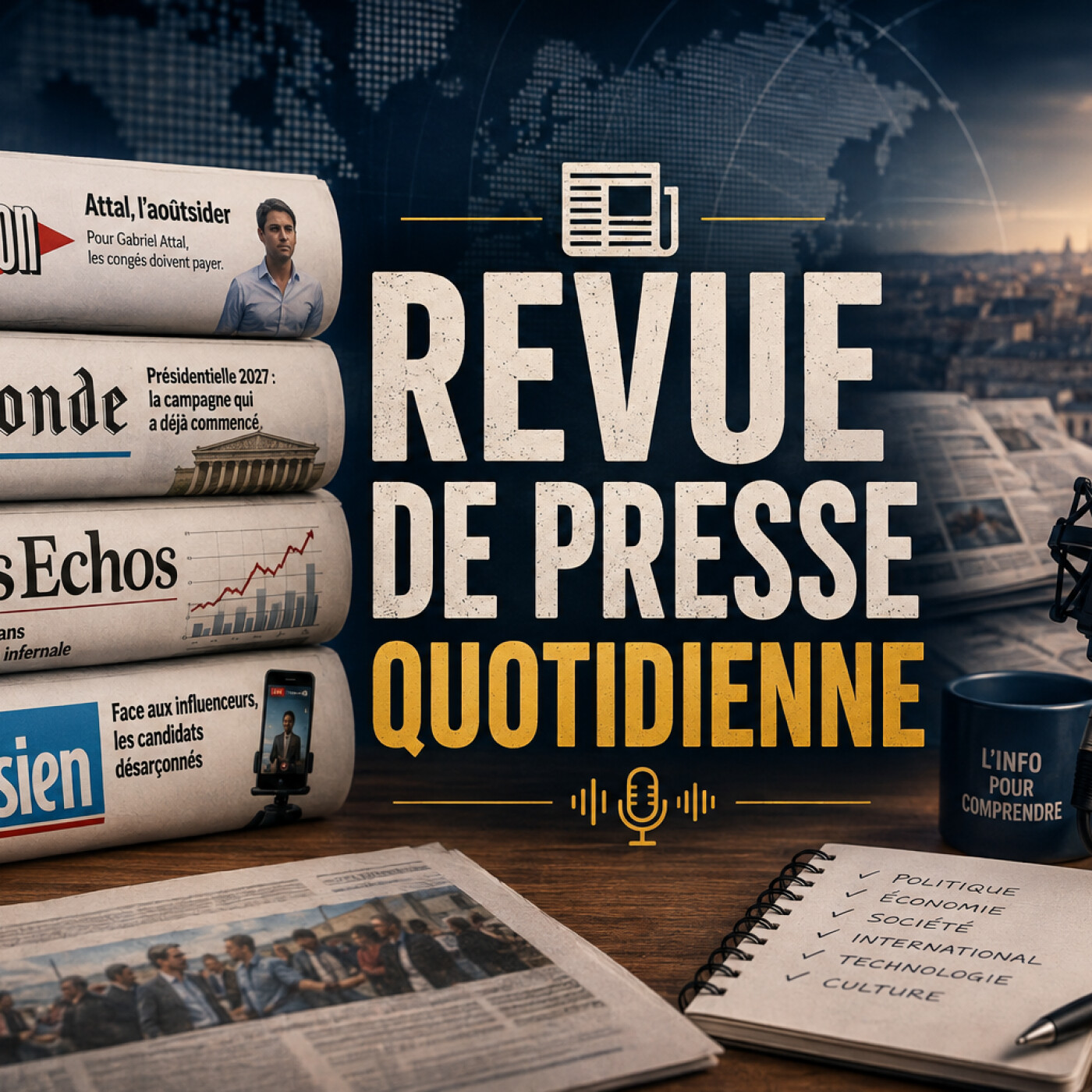 Illustration du podcast Revue de presse quotidienne